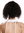 Quality wig human hair short dark brown natural lace front partial monofilament curly 11,8 inches