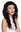 Wig human hair lace front lady partial monofilament very long wavy waved dark brown natural colour