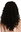 Quality women's wig lace front very long corkscrew curls curly lady black LS-016-LF-1