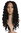 Quality women's wig lace front very long corkscrew curls curly lady black LS-016-LF-1