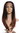 Quality women's wig lady handmade lace front long sleek brown copper-brown dark-brown ombre mix
