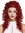 Quality women's wig half wig 3/4 long curly curls red 21,5 inches AG-137