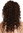 Quality women's wig half wig 3/4 long curly curls maroon brown 21,5 inches AG-2T30