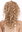 Quality women's wig half wig 3/4 long curly curls blonde 21,5 inches AG-27T613