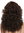 Quality women's wig lady long voluminous side parting curls pomp brown 1355AB-8