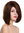 Quality women's wig human hair lady short long bob parting parted sleek maroon brown mix