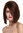 Quality women's wig human hair lady short long bob parting parted sleek maroon brown mix