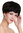 Quality women's wig human hair lady short pixie Page black wavy clips RGH-6994-HH-1B