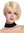 Quality women's wig human hair short parting sleek lady voluminous platinum blonde RGH-5334-HH-613