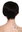 Quality women's wig human hair short parting sleek voluminous black RGH-5334-HH-1B