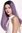 Quality women's wig long sleek middle parting ombre black violet purple lady ZM-1791-T2403R1B