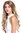 Quality women's wig beautiful long middle parting fair brown blonde highlights curls ringlets lady