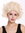 Quality women's wig lady short mane voluminous curly curls fair blonde blonde 3840-88