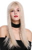Quality women's wig lady long sleek parting parted fair blonde light blonde DM-03-85/88