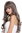 Quality women's wig lady very long fringe wavy waved brown grey mix DL-049-8AT10A