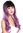Quality women's wig long wavy fringe dark brown violet purple mix lady G1813R-716R4