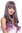 Quality women's wig long sleek wavy hair tips fringe grey purple mix lady G1818-171/716