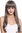 Quality women's wig lady very long sleek fringe brown grey mix C8135-8AT10A
