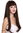 Quality women's wig lady very long sleek fringe mahogany brown mix C8135-8/33
