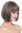 Quality women's wig lady bob short sleek fringe grey brown pink mix D3067-8A/10A/612