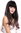 Quality women's wig long wavy fringe Balayage dark brown rose pink Cosplay lady H1800-612R4