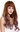 Quality women's wig long wavy fringe Balayage fair copper brown rose pink Cosplay lady H1800-612R30