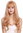 Quality women's wig fringe long sleek ends with soft curls blonde ash blonde reddish blonde mix