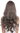 Quality women's wig lady long wavy middle parting grey brown mix 1570A-8A/10A