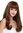 Quality women's wig lady long fringe brown mix wavy ends wavy tips 1574-10/12