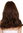 Quality women's wig lady long wavy curly fringe maroon brown mix C8140-8/30