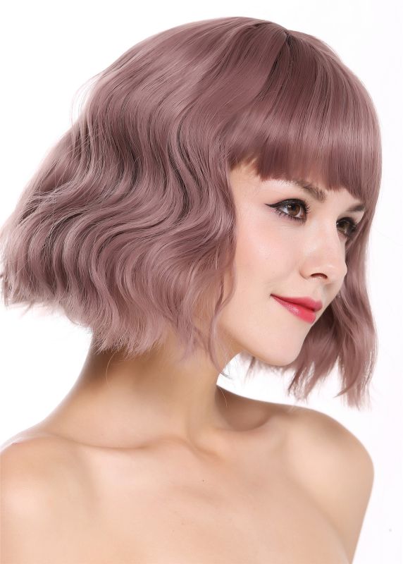 Quality Women S Wig Lady Short Fringe Long Bob Voluminous Wild