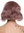 Quality women's wig lady short fringe long-bob voluminous wild wavy waved pink rose faint rose