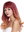 Quality women's wig long fringe sleek curly hair tips Balayage mix purple orange blonde lady