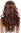 Party wig women fancy dress long curly diva brown blonde mottled highlights middle parting 91578A