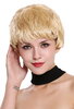 Quality women's wig human hair short wet look platinum blonde fair blonde RGH-5938A-HH-613