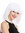 0073-3-P60 Lady Party Wig Halloween short Longbob wide bangs fringe Disco Dancer