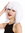0073-3-P60 Lady Party Wig Halloween short Longbob wide bangs fringe Disco Dancer