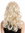 90831-ZA83 Lady party wig long wavy middle-parting blond