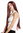 Lady Man party wig Halloween Carnival extremely long straight smooth middle parting mahogany auburn
