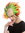 91532 Wig Men Women Unisex half-bald Demon mohawk punk Sun Flower teased up