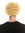 Wig Men Women Halloween Carnival Fool Foolish looking frizzy curls curled short mop afro blond