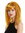 DW90-144 Lady Quality Wig long bangs fringe kinked kinks curls voluminious orange yellowish blond