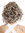 Lady Quality Wig medium shoulder length curls curled quiff parting darkblond blond streaked