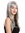 GFW2274-51 Lady Quality Wig Long Straight Fringe Bangs Silvery Gray