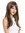 GFW2274-8H124 Lady Quality Wig Long Straight Bangs Fringe Brown Blond Streaks Highlights