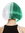Cosplay Wig Bob Longbob voluminous two-face vertically split two colours white green