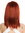 GFW2472-131 Quality Lady Wig shoulder-length fringe parting straight red copper 17"