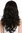 SA103-2 Lady Quality Wig long wvay slightly curled fringe parted black