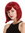 YZF-4366-M130M Lady Quality Wig short shoulder length Bob Longbob straight bangs ruby red