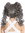 Lady Cosplay Quality Wig bob + 2 removable ponytails pigtails curled bangs ringlets ashen gray